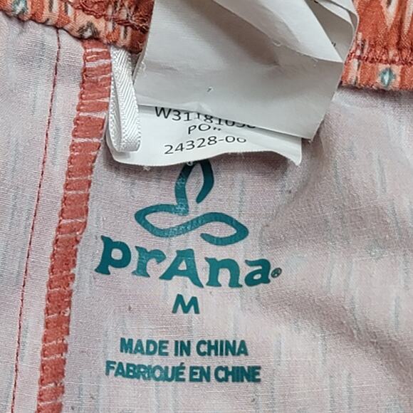 Prana Cin Mali Swim Climb Hike Shorts Women's Size M - Picture 2 of 8